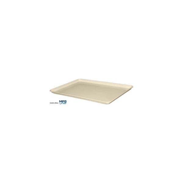 Mfg Tray Molded Fiberglass Toteline Conveyor/Assembly Tray 332008-26Lx18Wx1-1/8H White, PK12 3320085269 - main